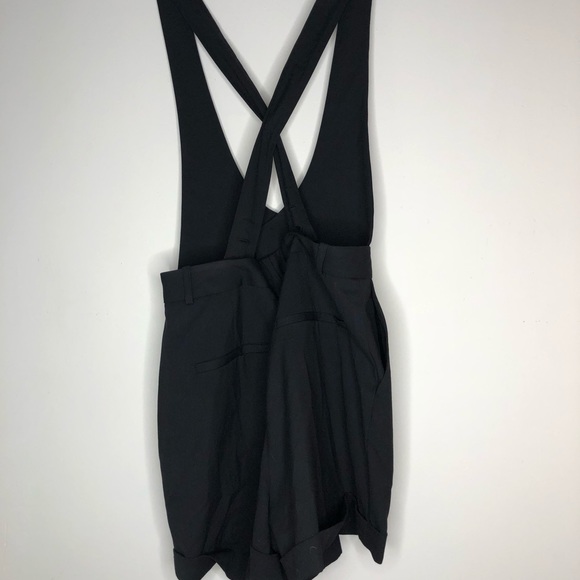 Frank & Oak Short Overall Romper in Black - Picture 8 of 8
